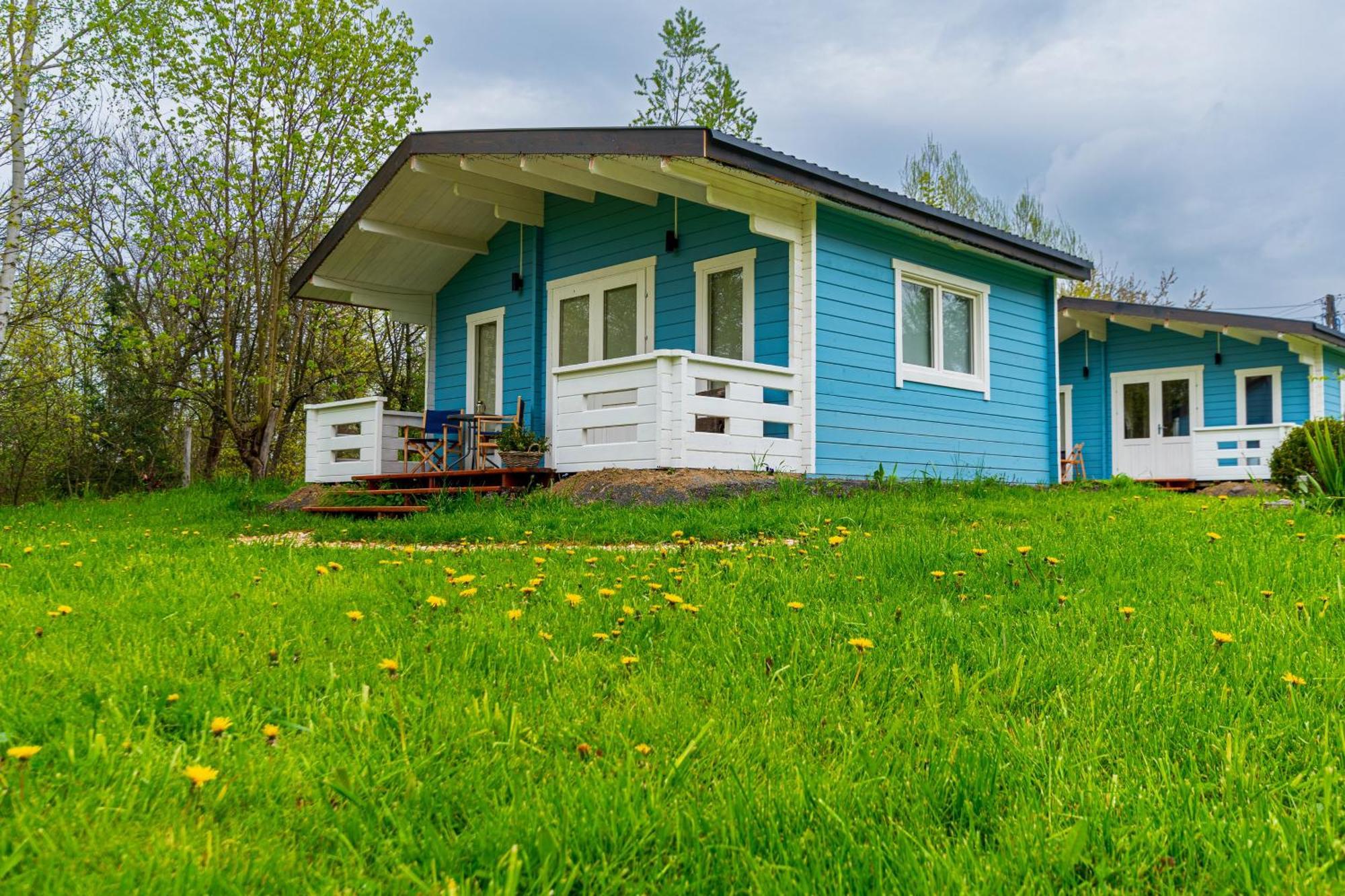 Domek Caloroczny Na Wylacznosc Niebieska Osada Nad Gorskim Potokiem Stary Waliszow Exterior photo